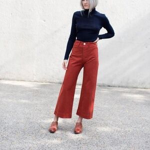 Jesse Kamm Sailor Pants in Rust